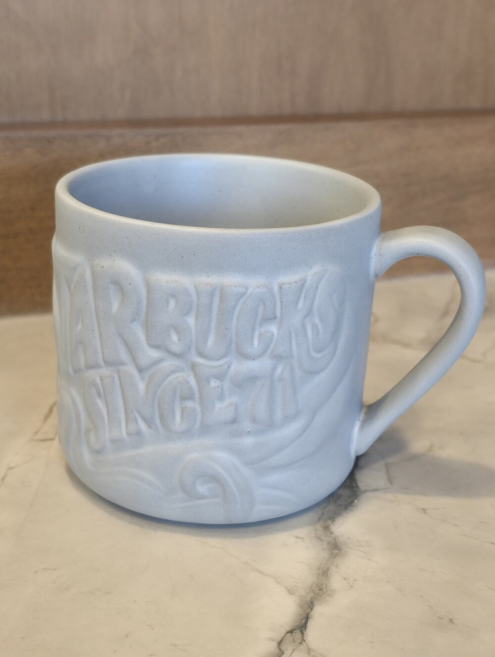 Starbucks 2016 Since 71 3D Embossed Mermaid Siren Gray 12oz Coffee Mug Cup